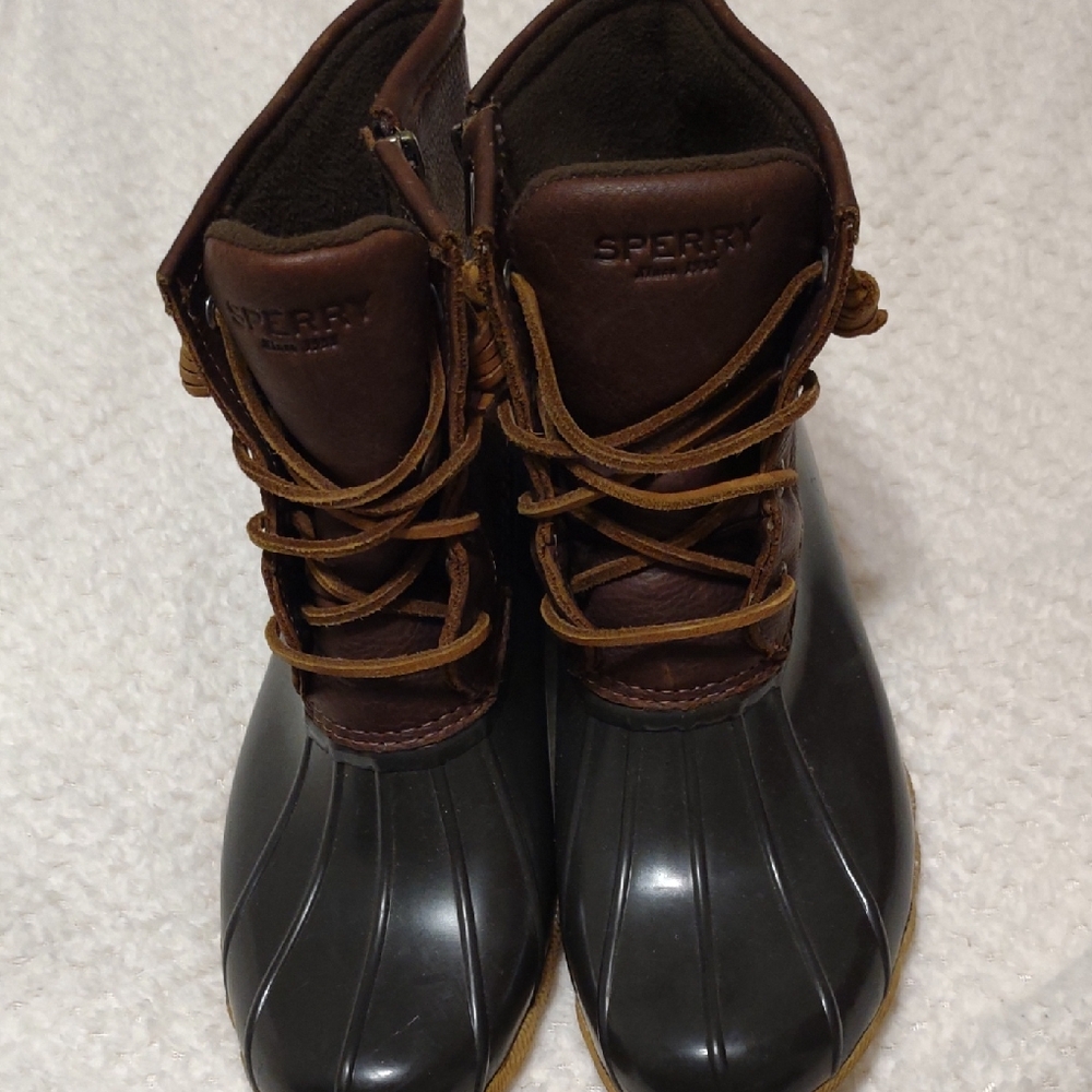 Sperry Dark Brown and Black Waterproof Boots. It's BOOT TIME.